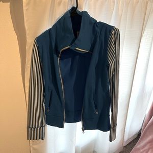 Lululemon blue and white jacket, size 4